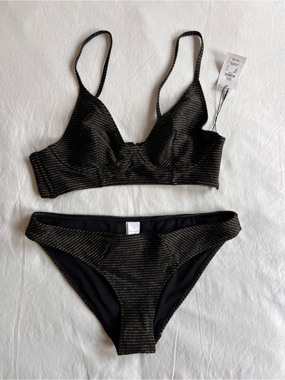 Black + Gold Bikini Set BNWT